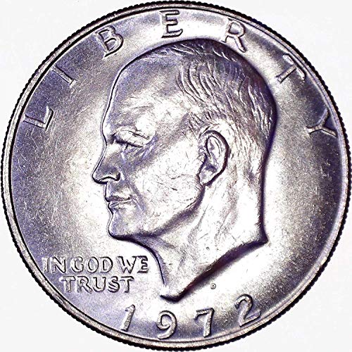 1972 D eisenhower ike דולר 1 $ על לא מחולק