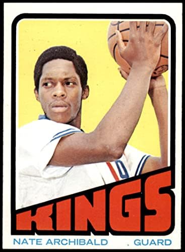1972 Topps 115 Nate Archibald Kansas City Kings Ex/MT Kings Texas באל פאסו